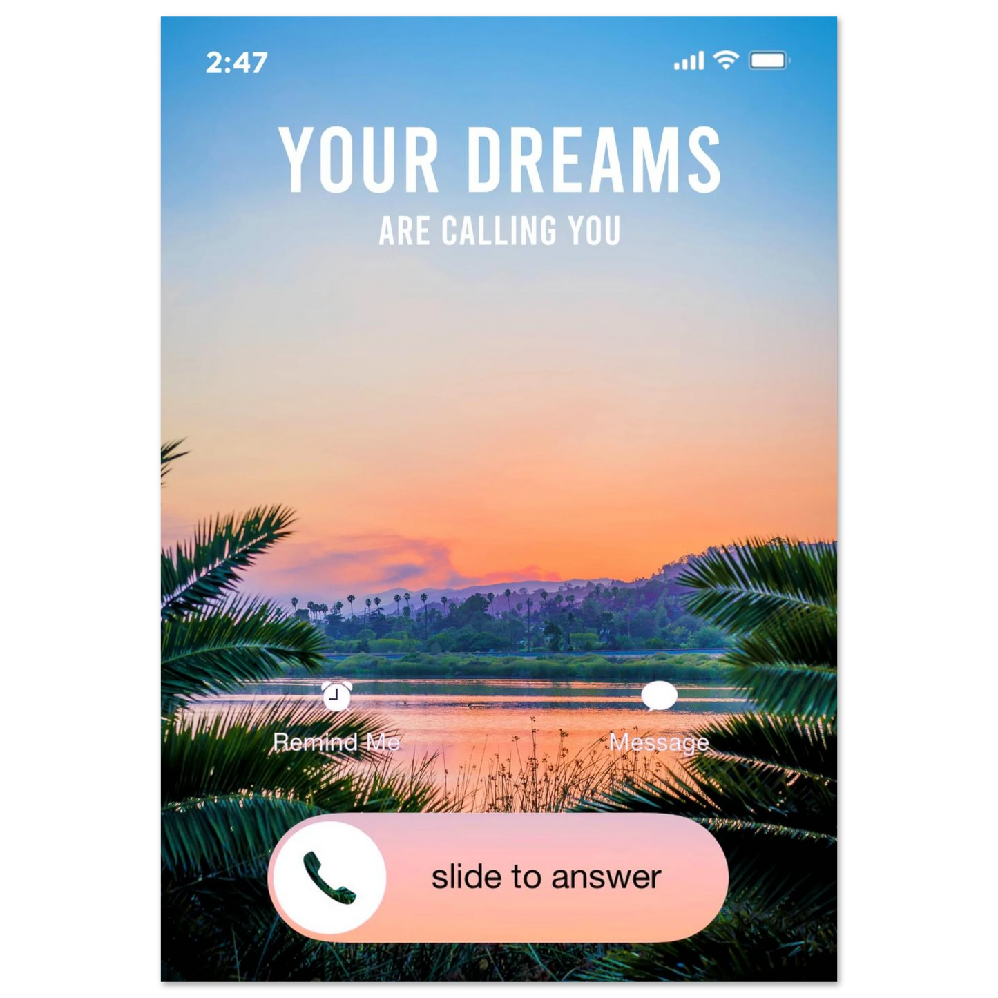 Answer the Call - Your Bold Essence | Motivational and Inspirational Canvas Wall Art Poster