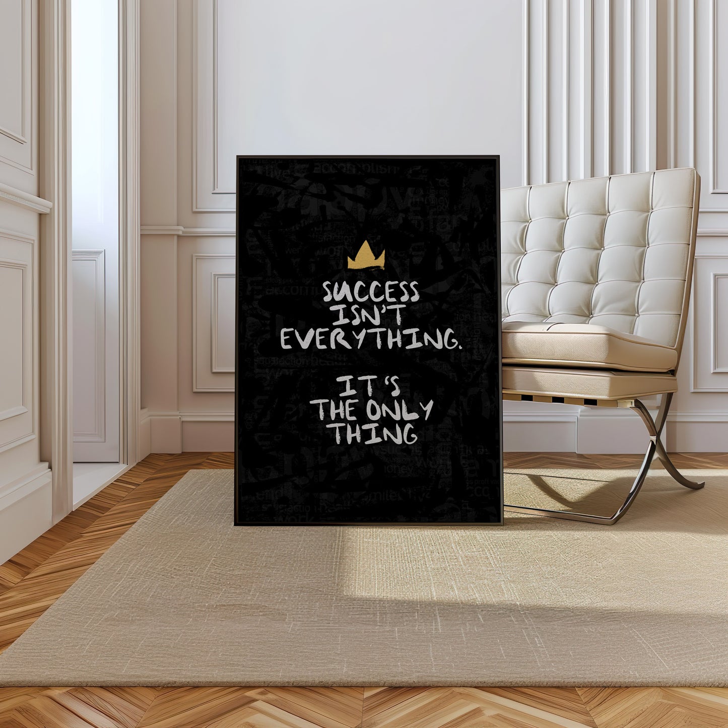 Success Isn't Everything - Your Bold Essence | Motivational and Inspirational Canvas Wall Art Poster