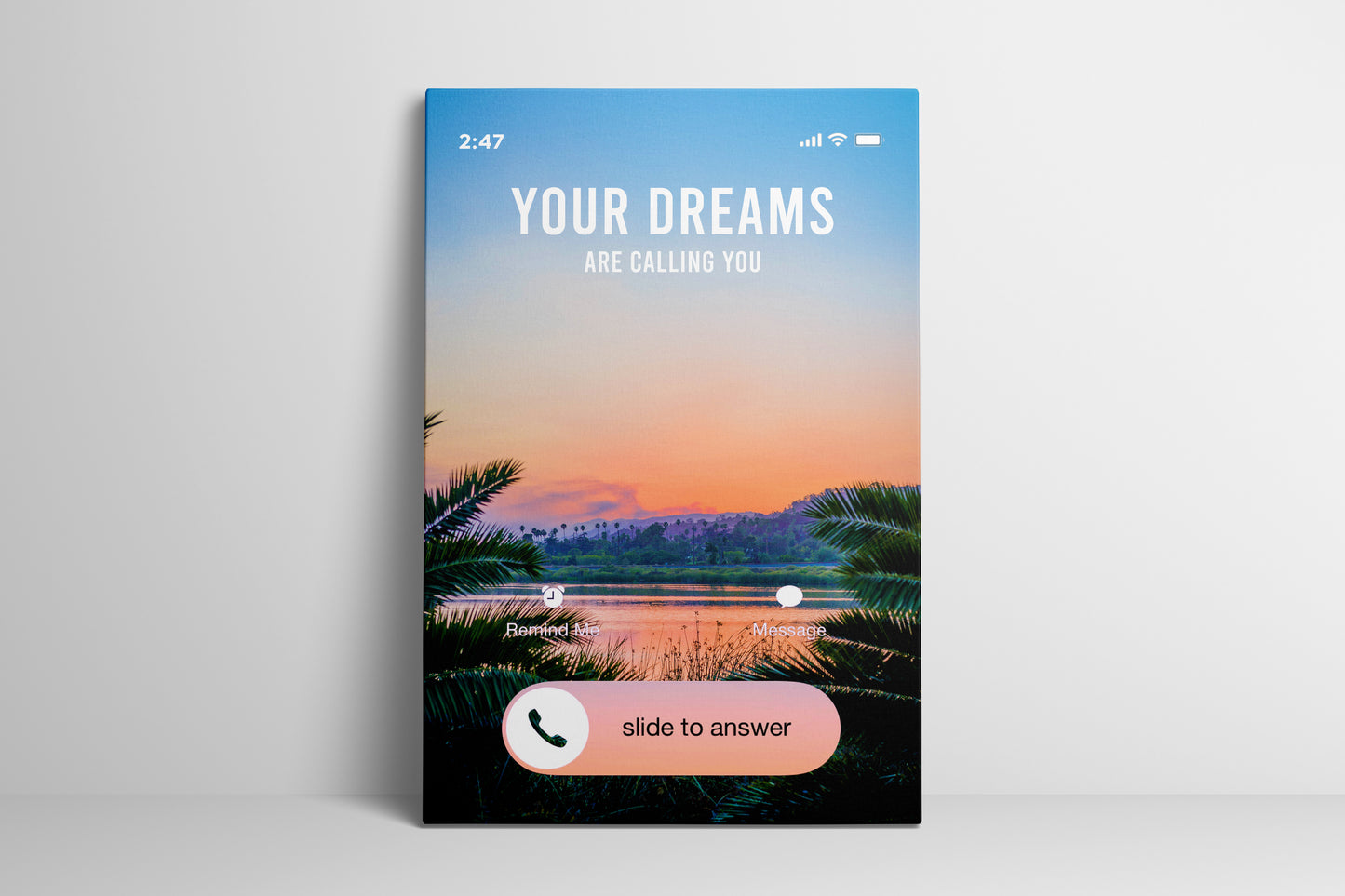 Answer the Call - Your Bold Essence | Motivational and Inspirational Canvas Wall Art Poster