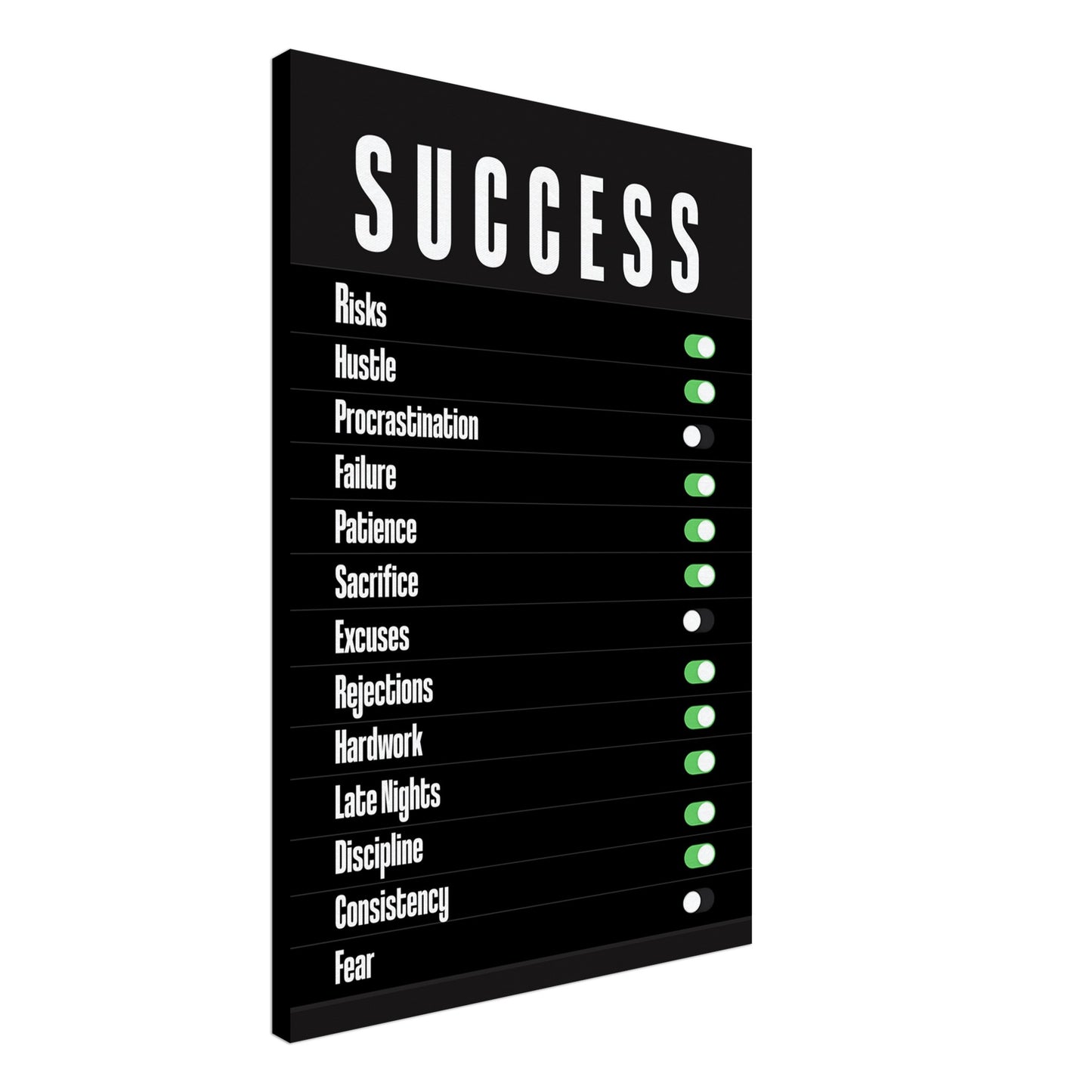 Success Switch - Your Bold Essence | Motivational and Inspirational Canvas Wall Art Poster