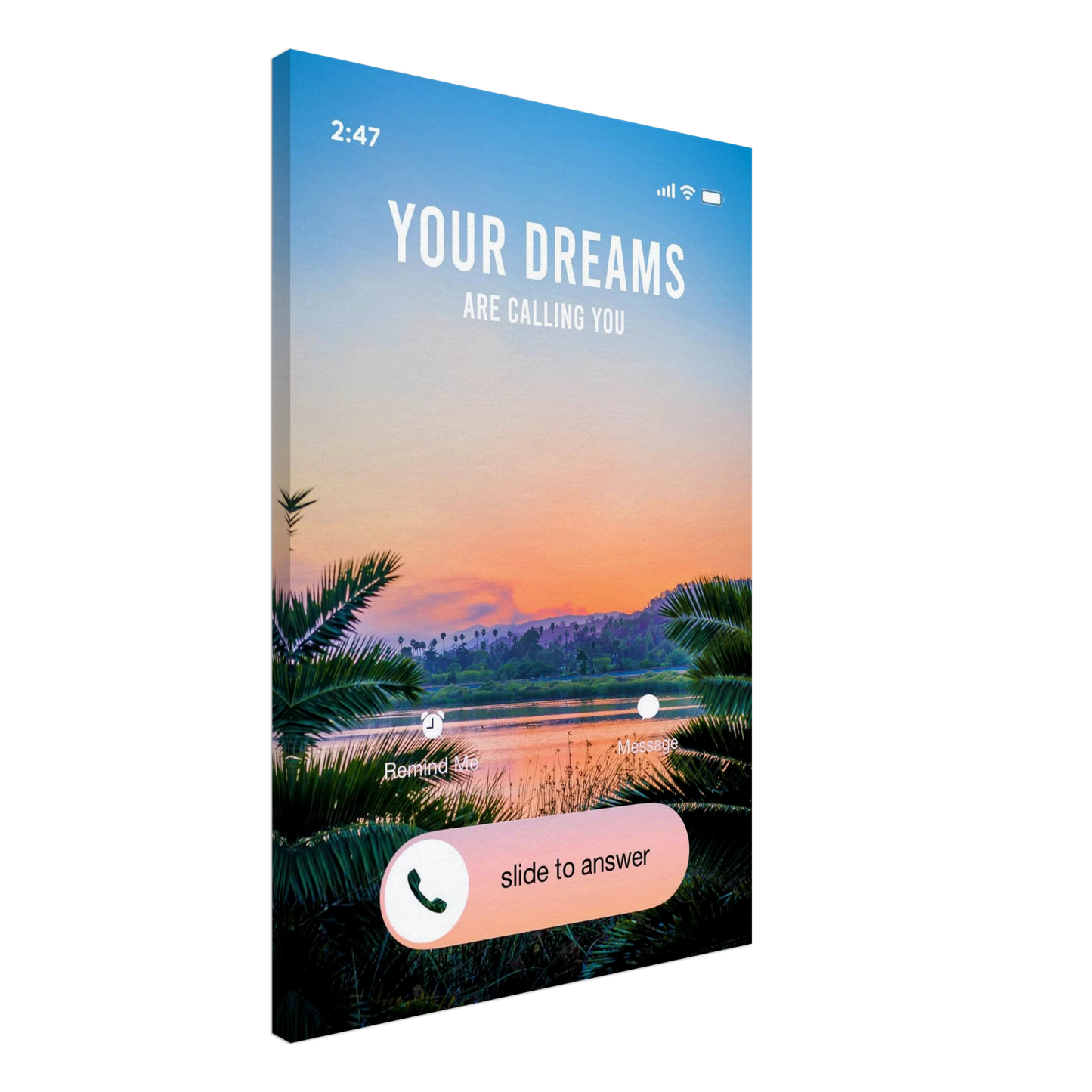 Answer the Call - Your Bold Essence | Motivational and Inspirational Canvas Wall Art Poster