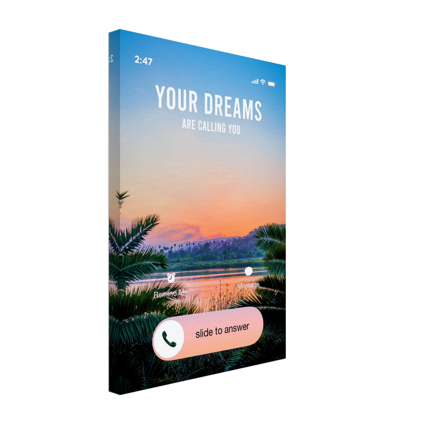 Answer the Call - Your Bold Essence | Motivational and Inspirational Canvas Wall Art Poster