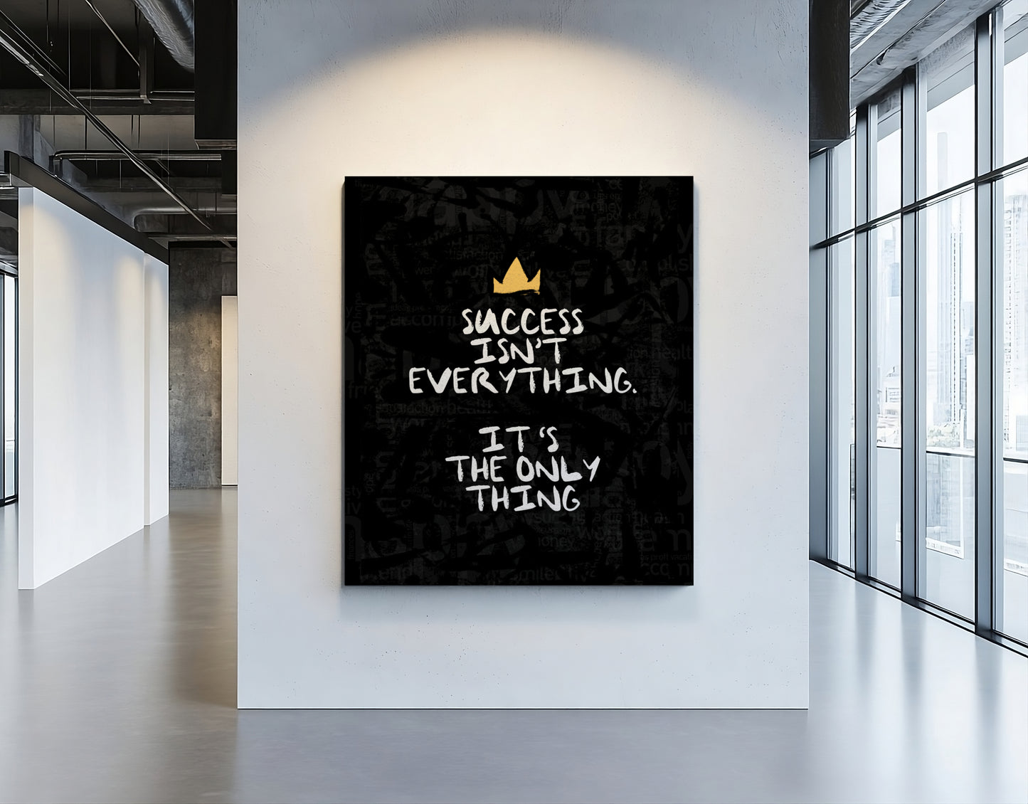 Success Isn't Everything - Your Bold Essence | Motivational and Inspirational Canvas Wall Art Poster
