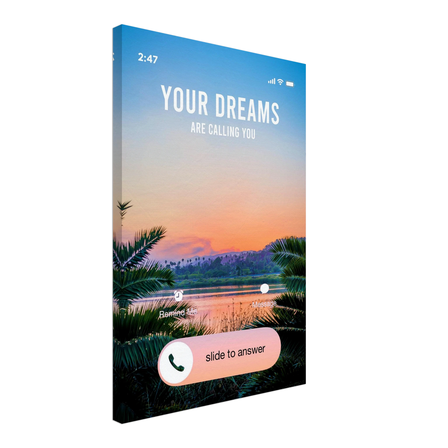Answer the Call - Your Bold Essence | Motivational and Inspirational Canvas Wall Art Poster