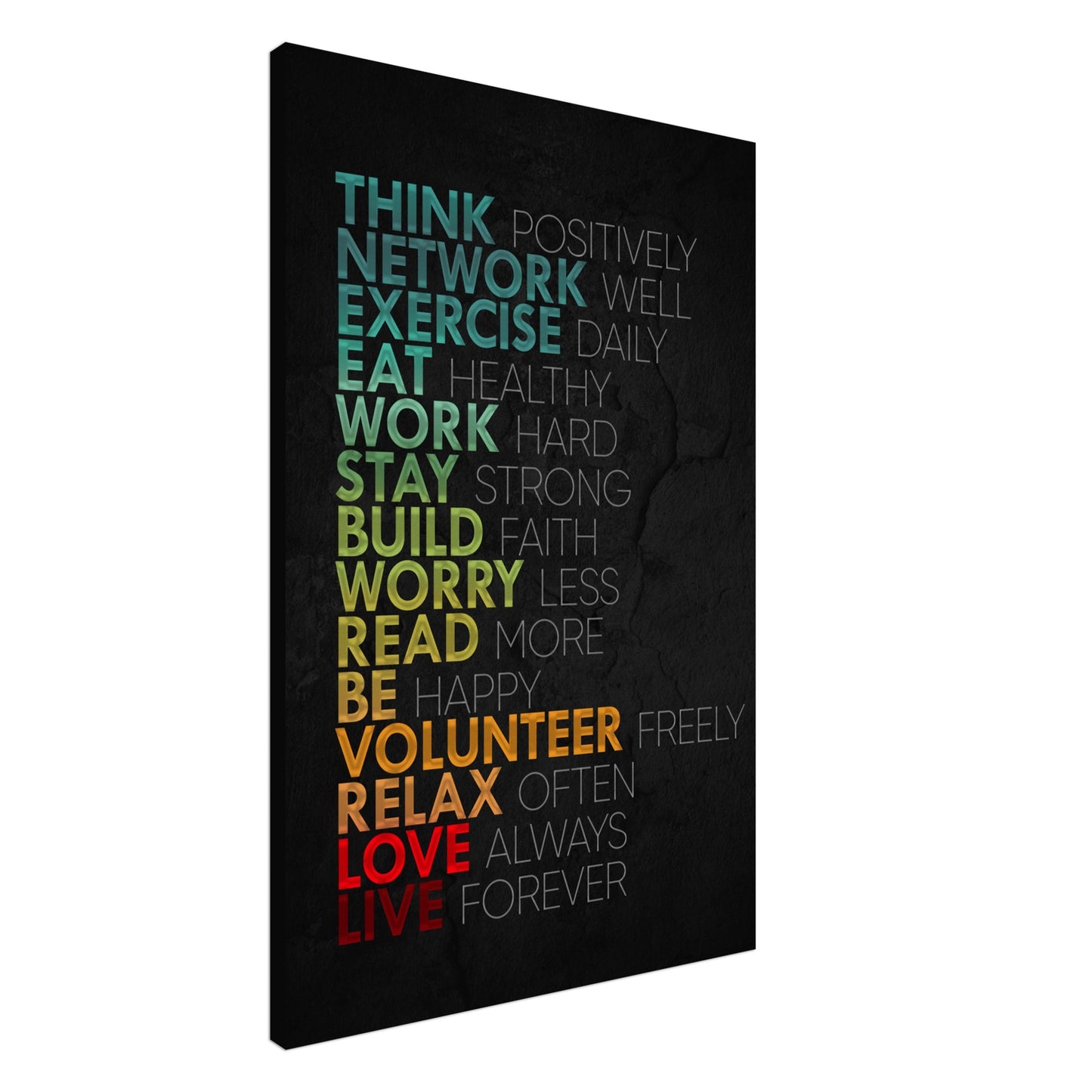 Positive Life Habits - Your Bold Essence | Motivational and Inspirational Canvas Wall Art Poster