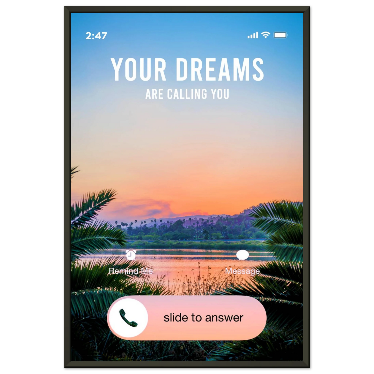 Answer the Call - Your Bold Essence | Motivational and Inspirational Canvas Wall Art Poster