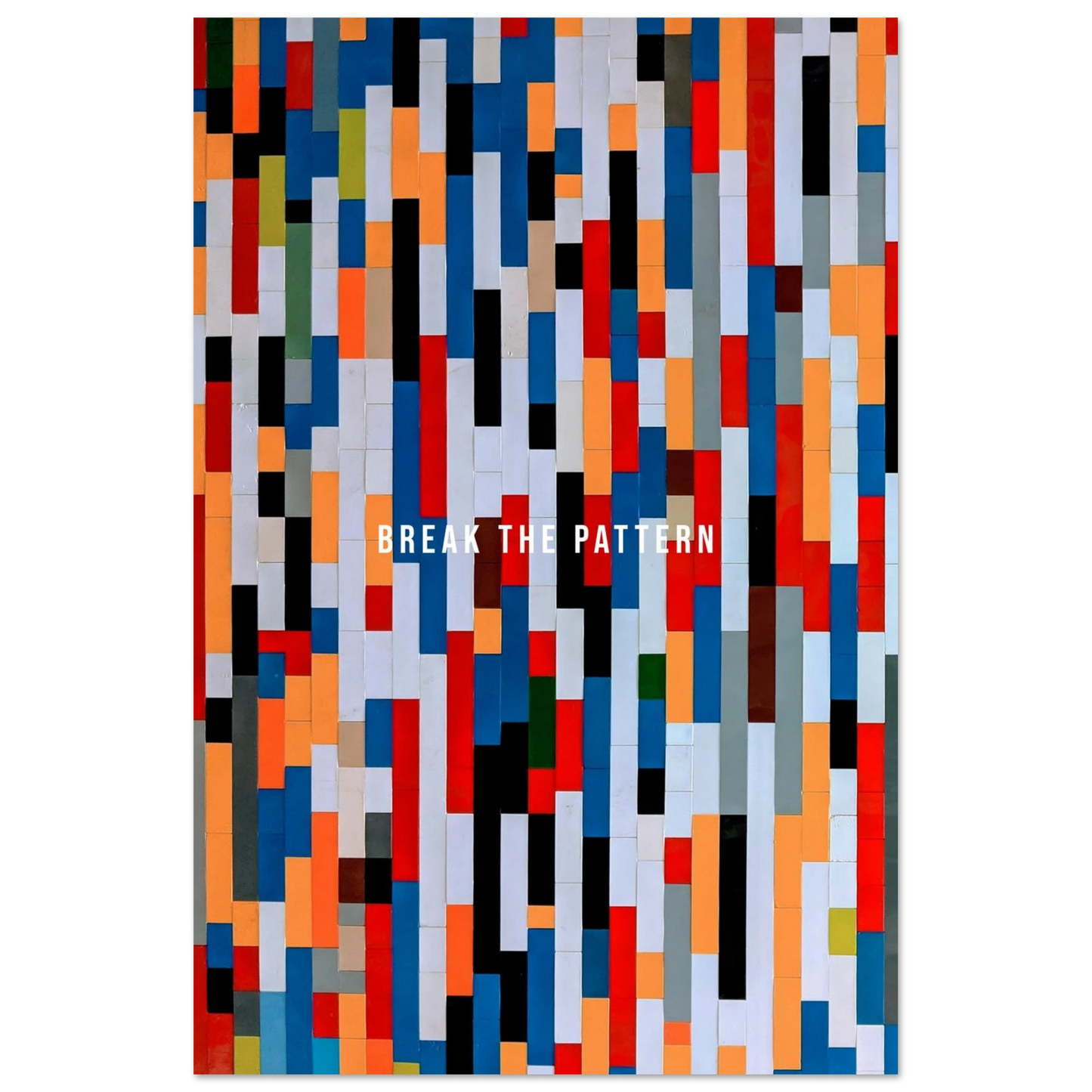 Break the Pattern - Your Bold Essence | Motivational and Inspirational Canvas Wall Art Poster