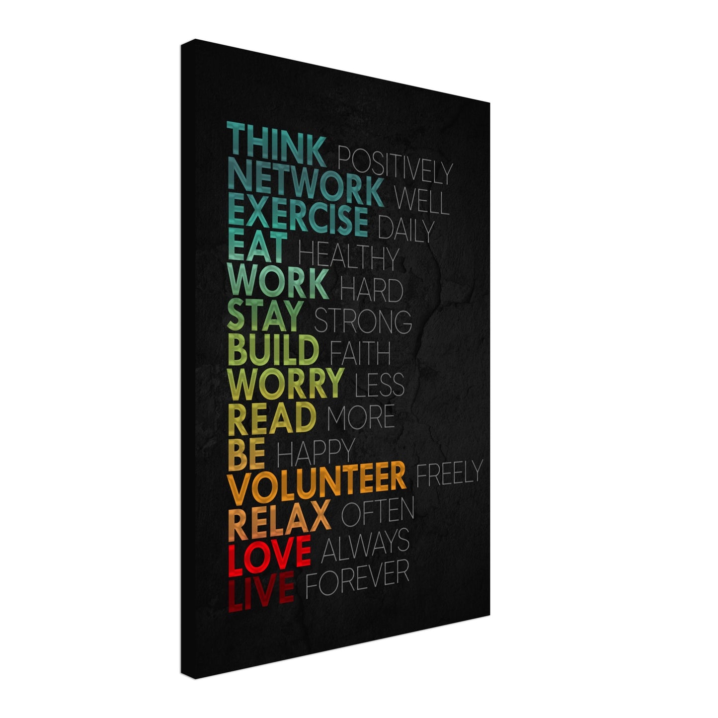Positive Life Habits - Your Bold Essence | Motivational and Inspirational Canvas Wall Art Poster