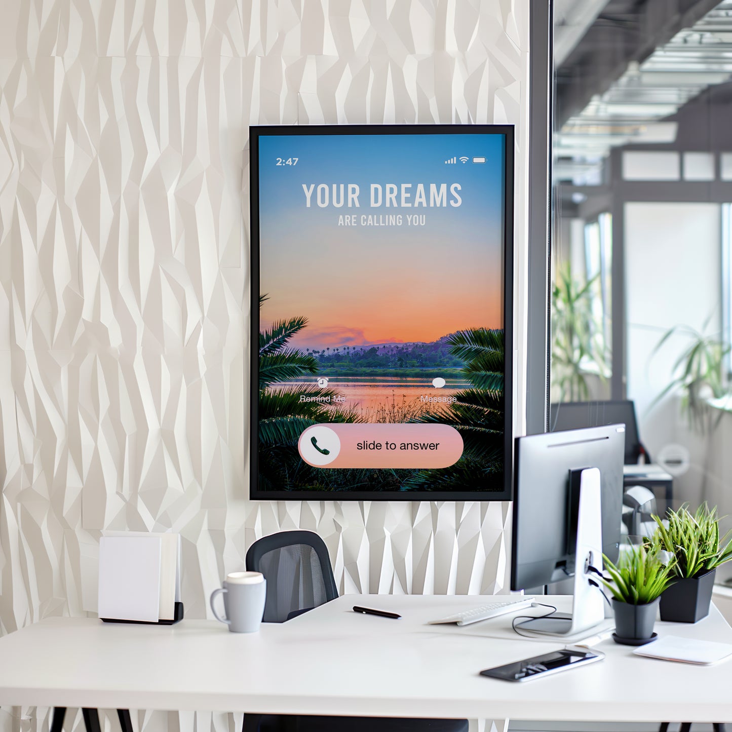 Answer the Call - Your Bold Essence | Motivational and Inspirational Canvas Wall Art Poster
