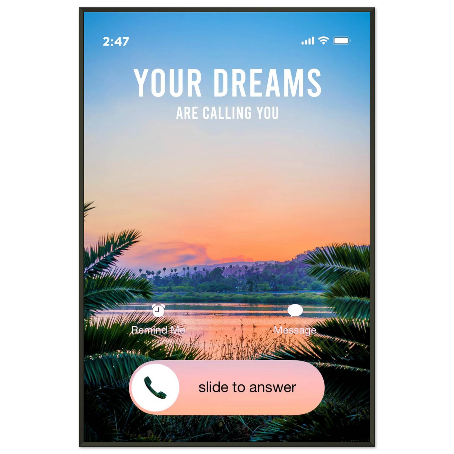 Answer the Call - Your Bold Essence | Motivational and Inspirational Canvas Wall Art Poster