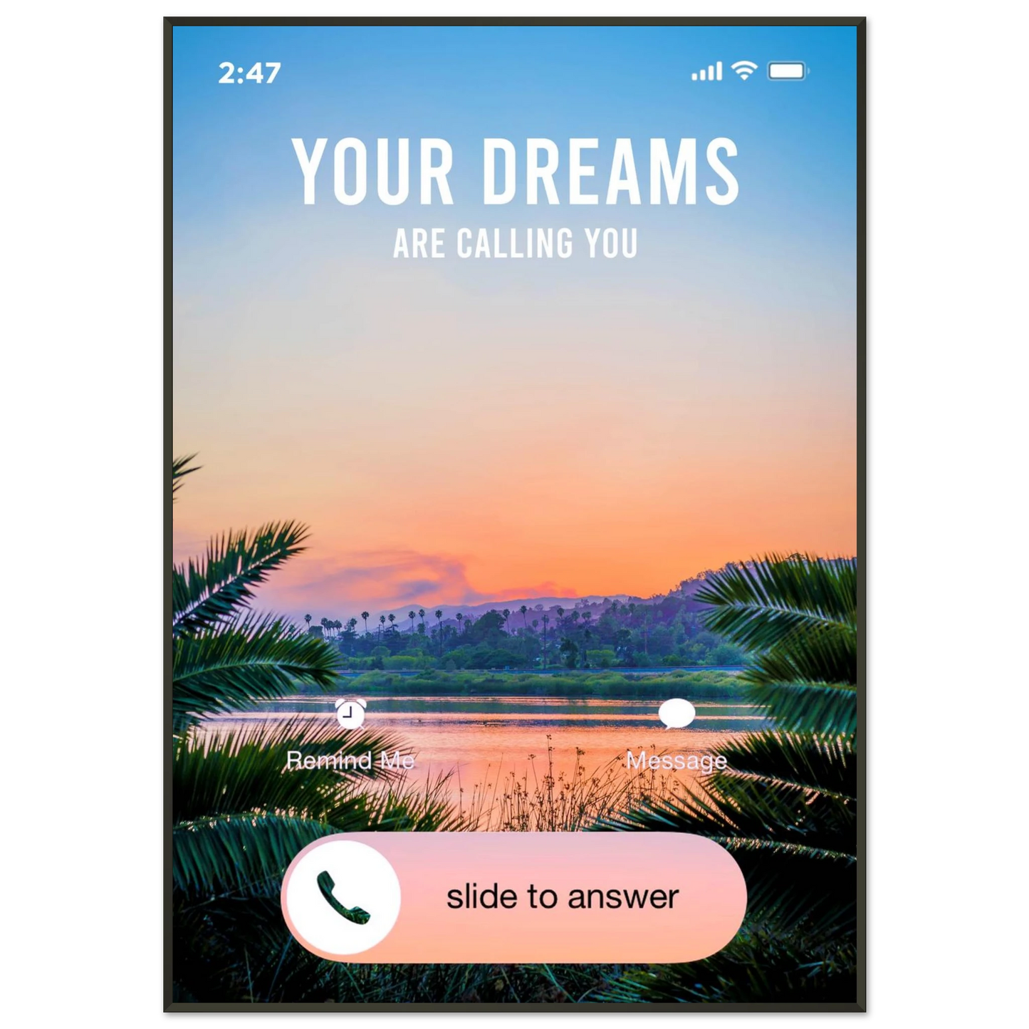 Answer the Call - Your Bold Essence | Motivational and Inspirational Canvas Wall Art Poster