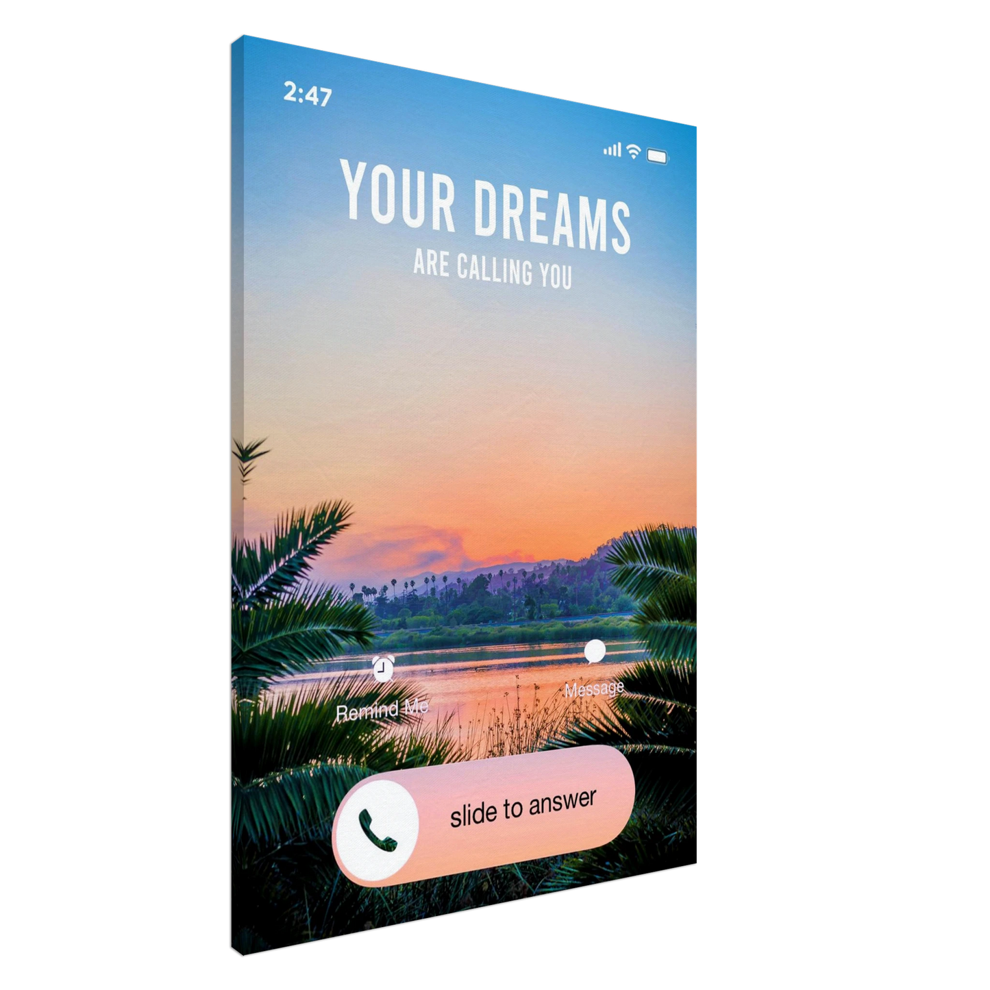 Answer the Call - Your Bold Essence | Motivational and Inspirational Canvas Wall Art Poster