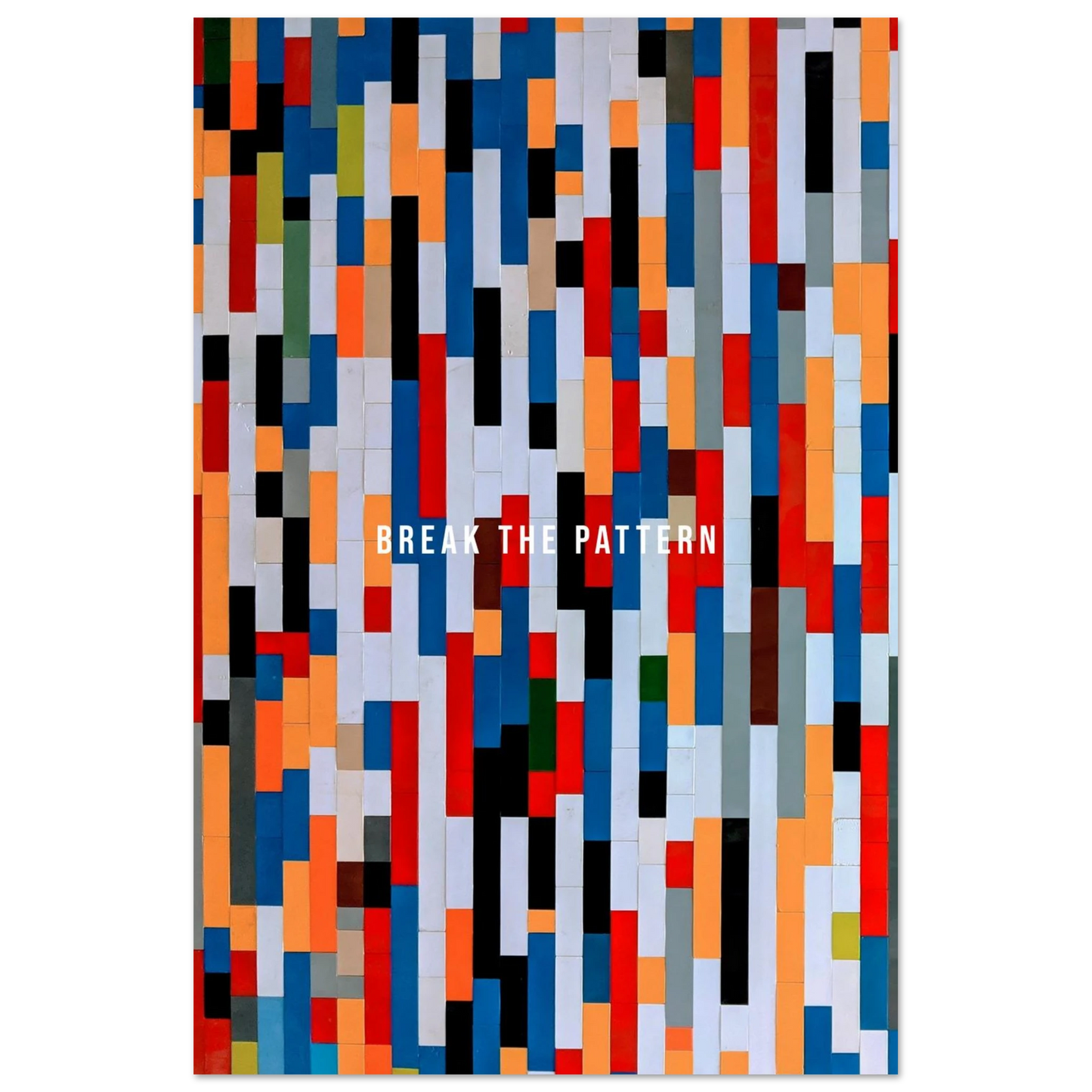 Break the Pattern - Your Bold Essence | Motivational and Inspirational Canvas Wall Art Poster