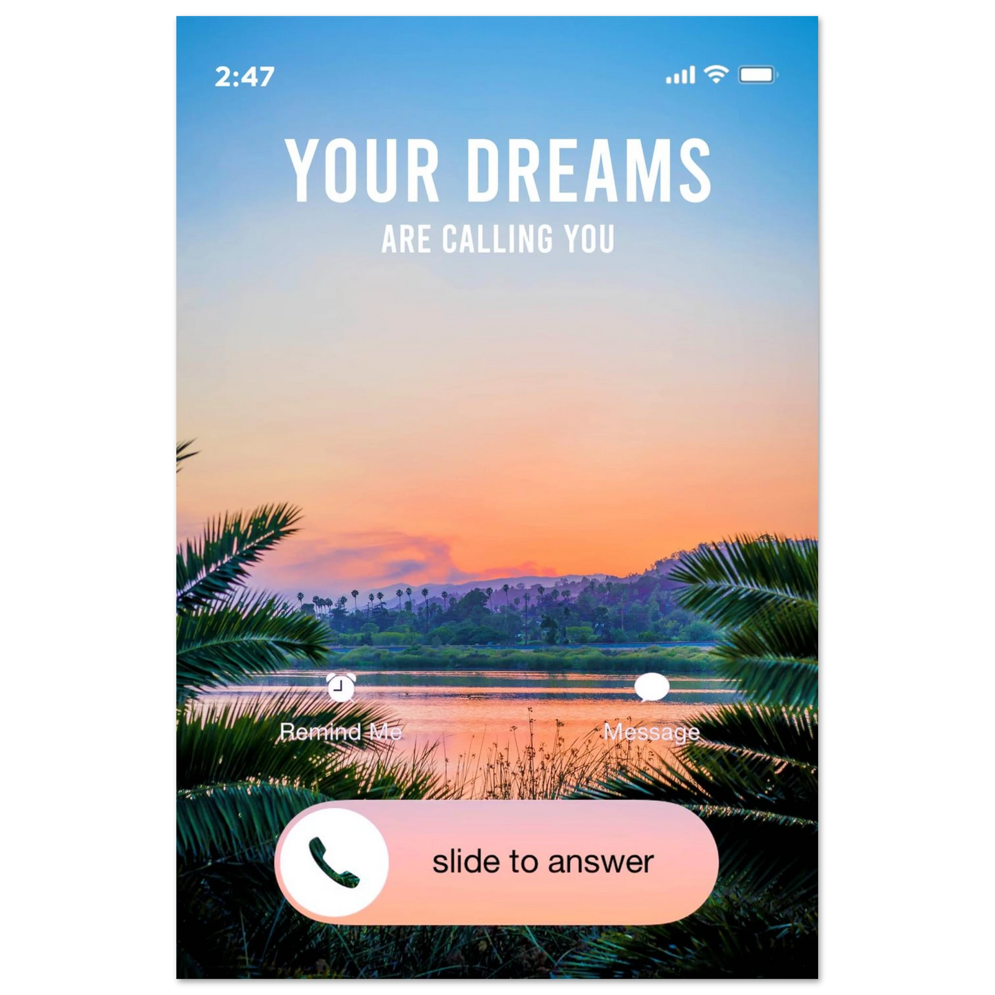 Answer the Call - Your Bold Essence | Motivational and Inspirational Canvas Wall Art Poster