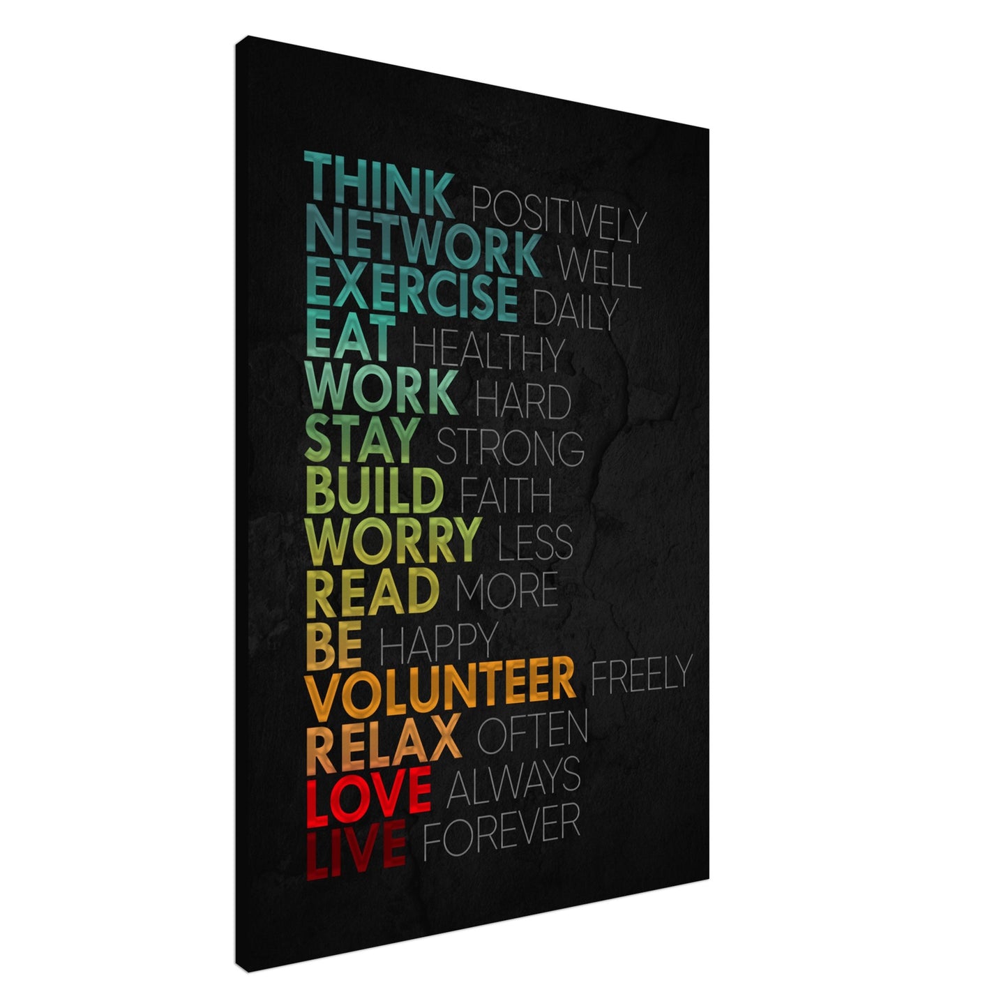 Positive Life Habits - Your Bold Essence | Motivational and Inspirational Canvas Wall Art Poster