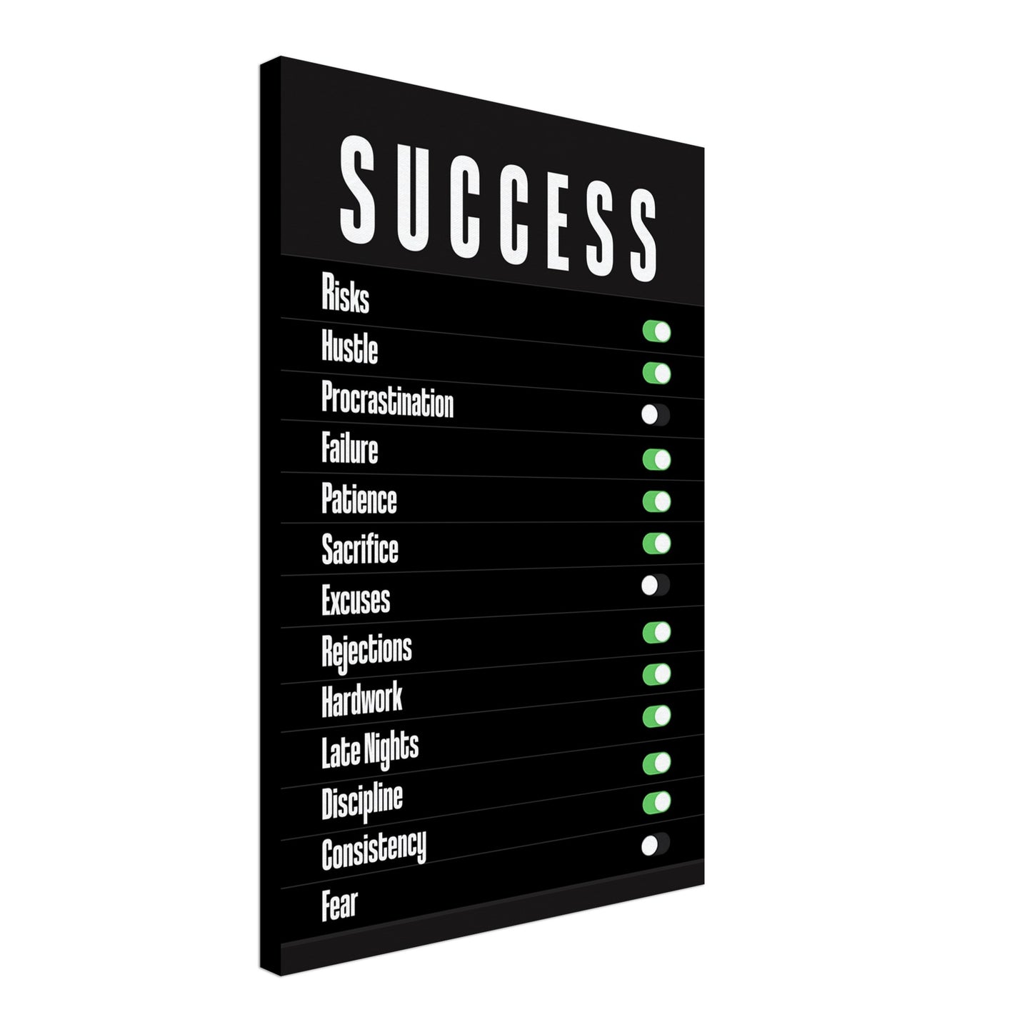 Success Switch - Your Bold Essence | Motivational and Inspirational Canvas Wall Art Poster