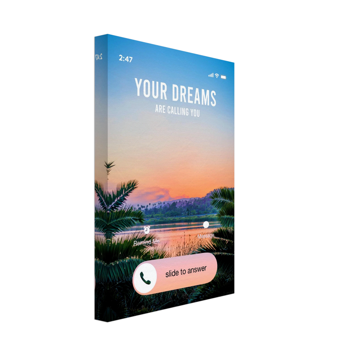 Answer the Call - Your Bold Essence | Motivational and Inspirational Canvas Wall Art Poster