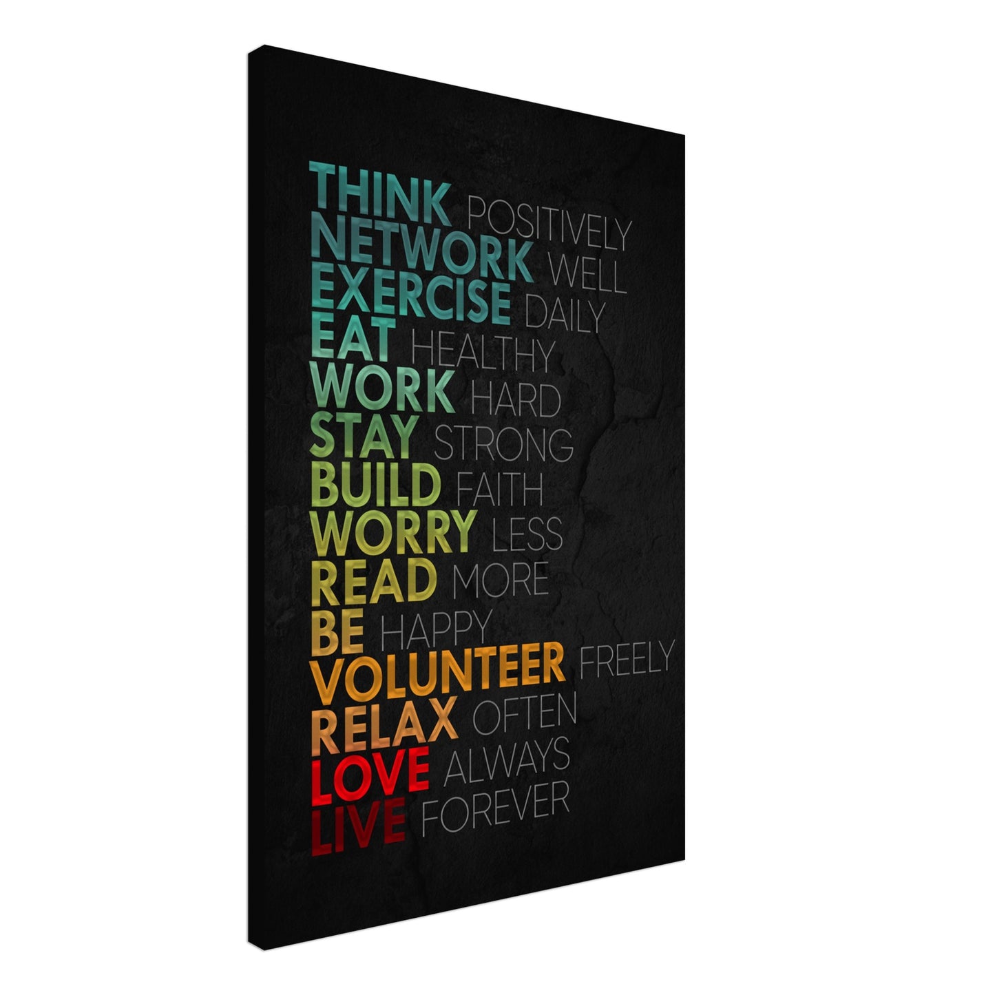 Positive Life Habits - Your Bold Essence | Motivational and Inspirational Canvas Wall Art Poster