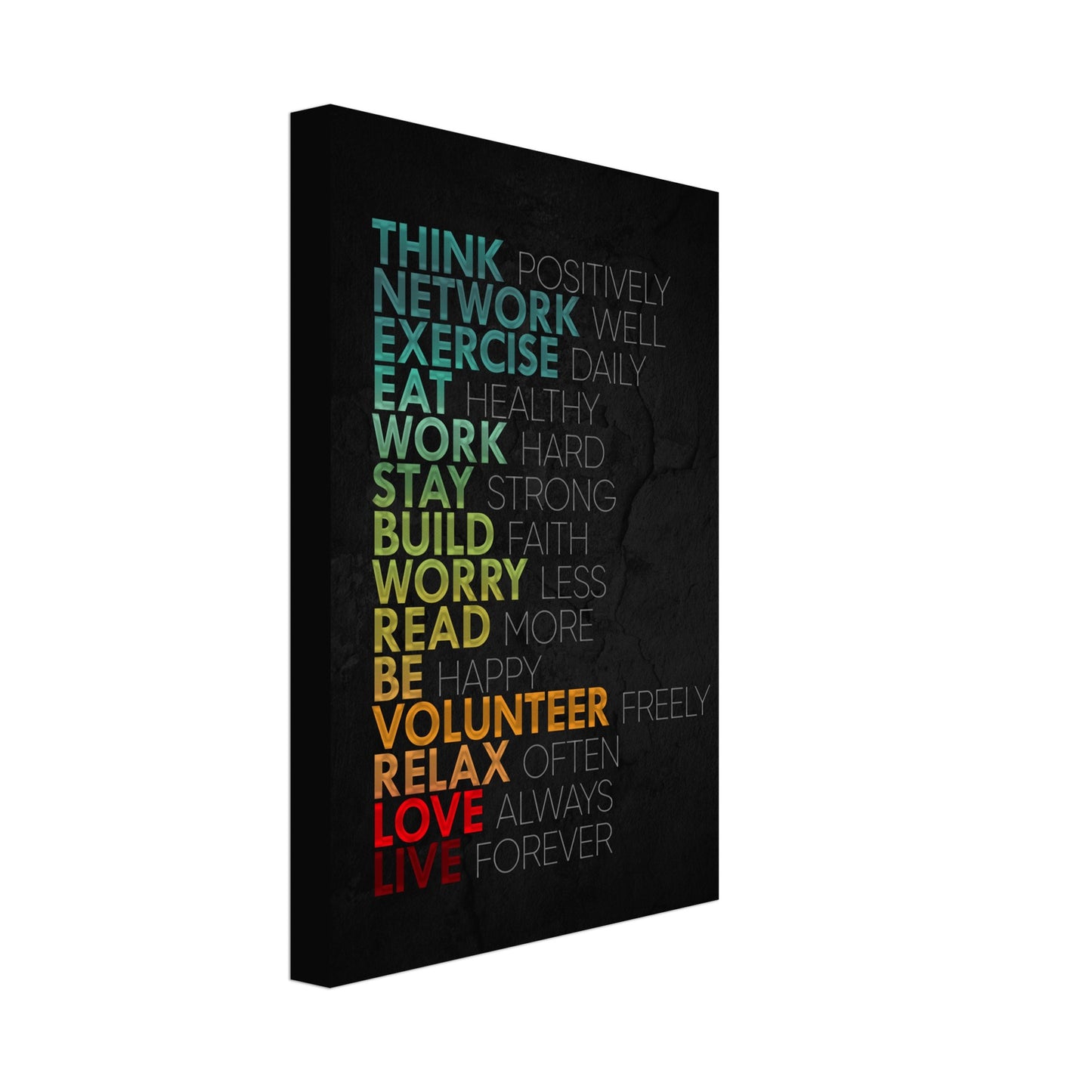 Positive Life Habits - Your Bold Essence | Motivational and Inspirational Canvas Wall Art Poster