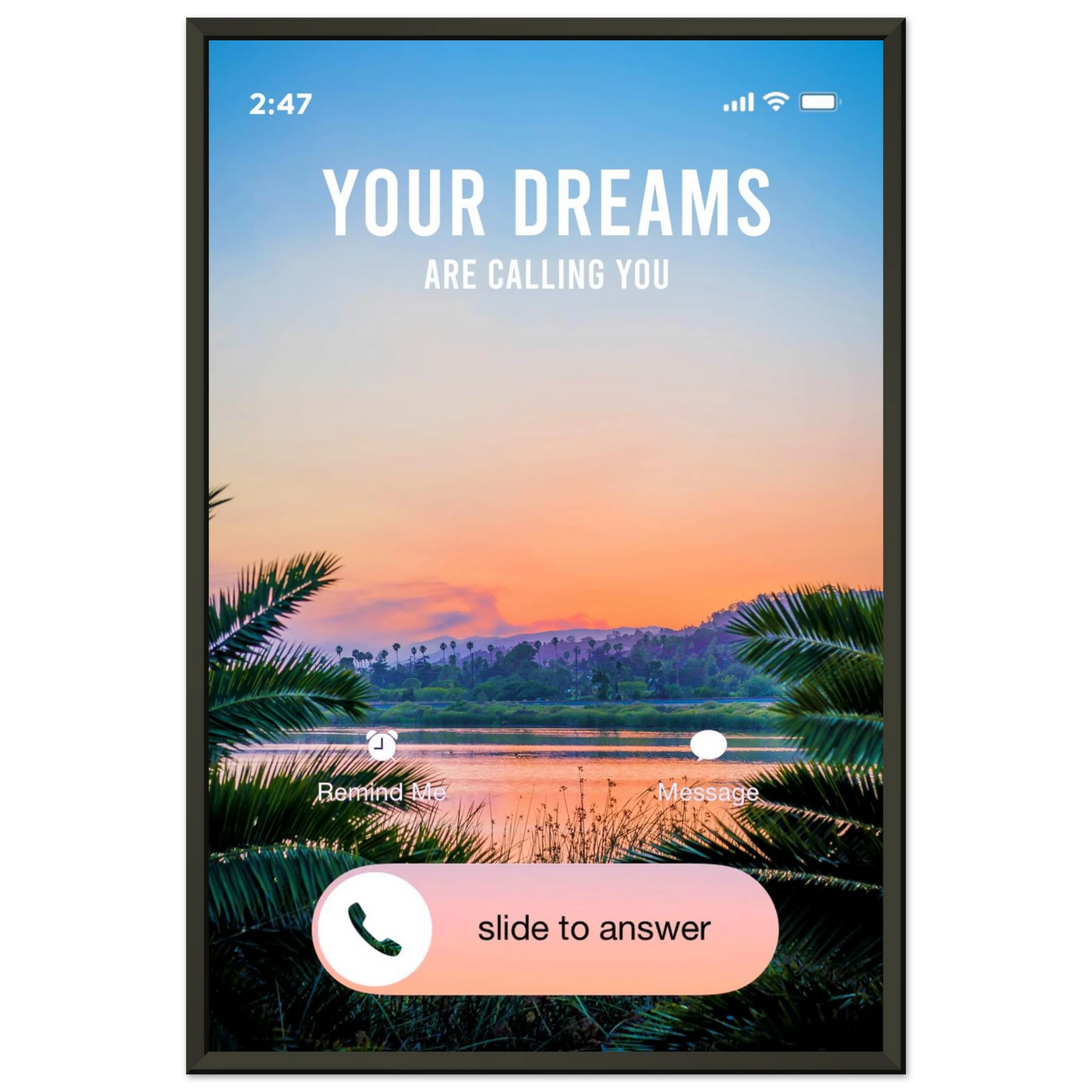 Answer the Call - Your Bold Essence | Motivational and Inspirational Canvas Wall Art Poster