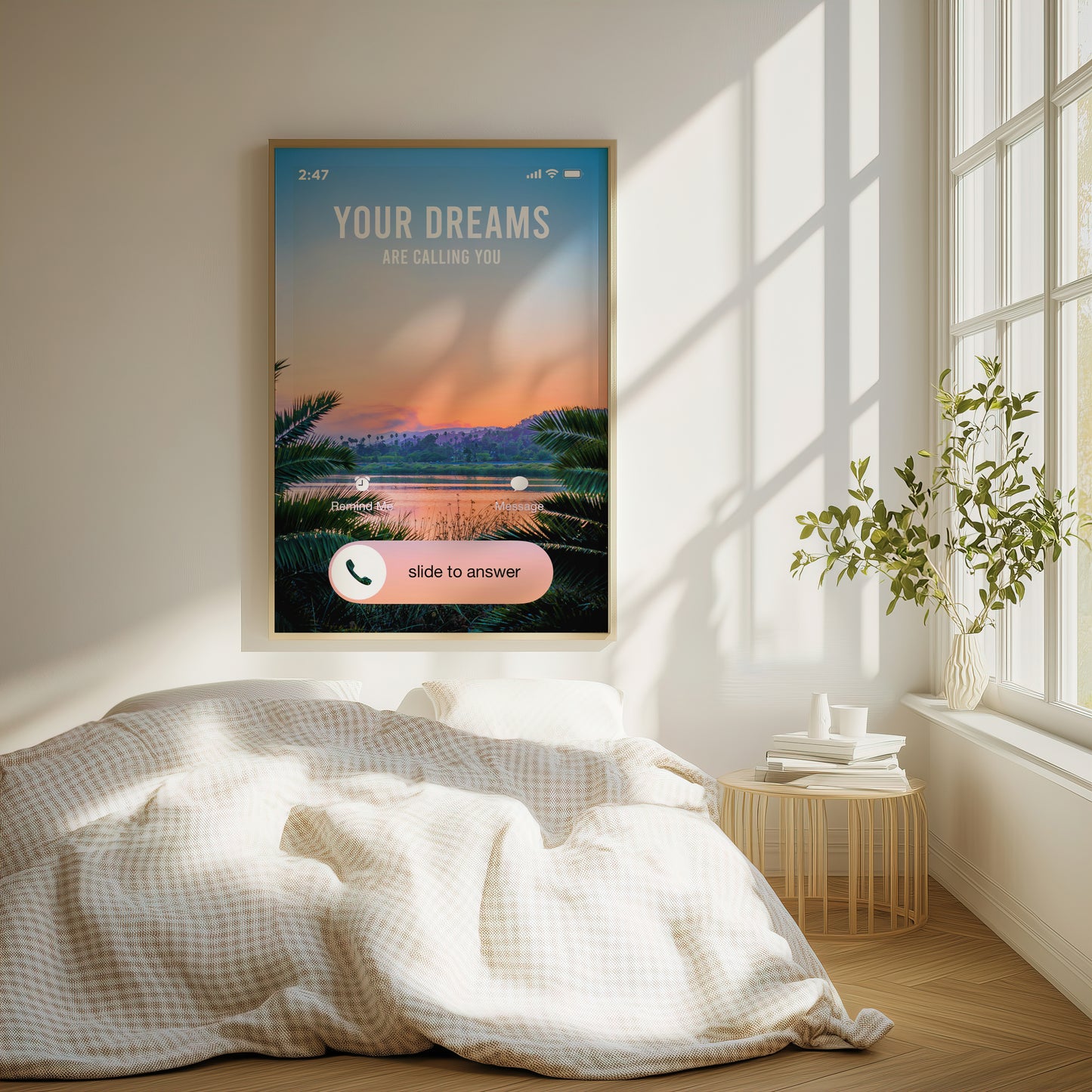 Answer the Call - Your Bold Essence | Motivational and Inspirational Canvas Wall Art Poster