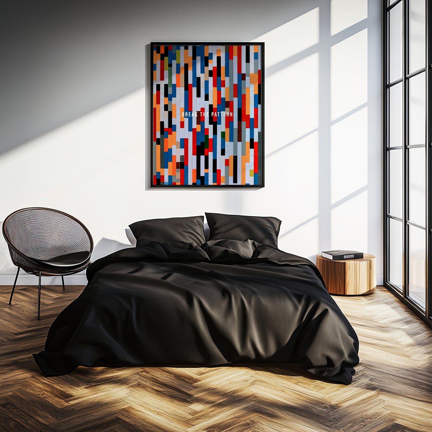 Break the Pattern - Your Bold Essence | Motivational and Inspirational Canvas Wall Art Poster