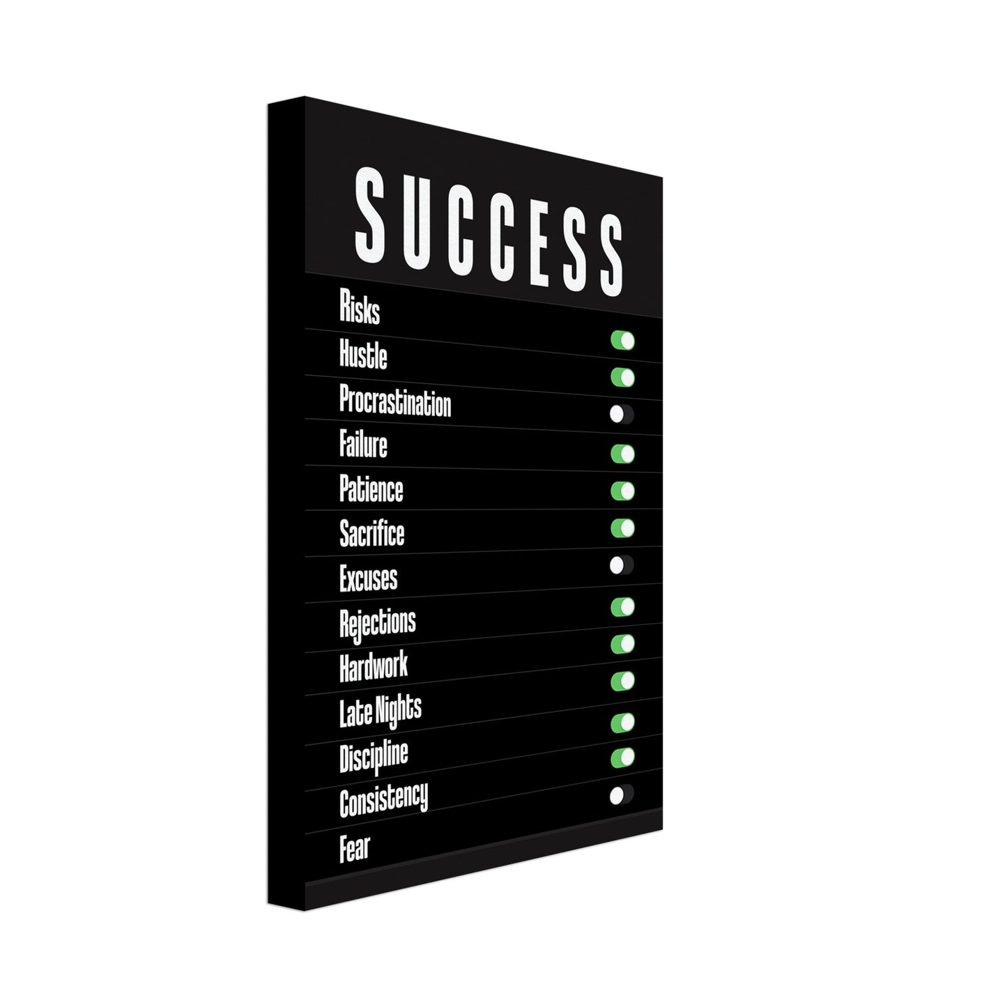 Success Switch - Your Bold Essence | Motivational and Inspirational Canvas Wall Art Poster