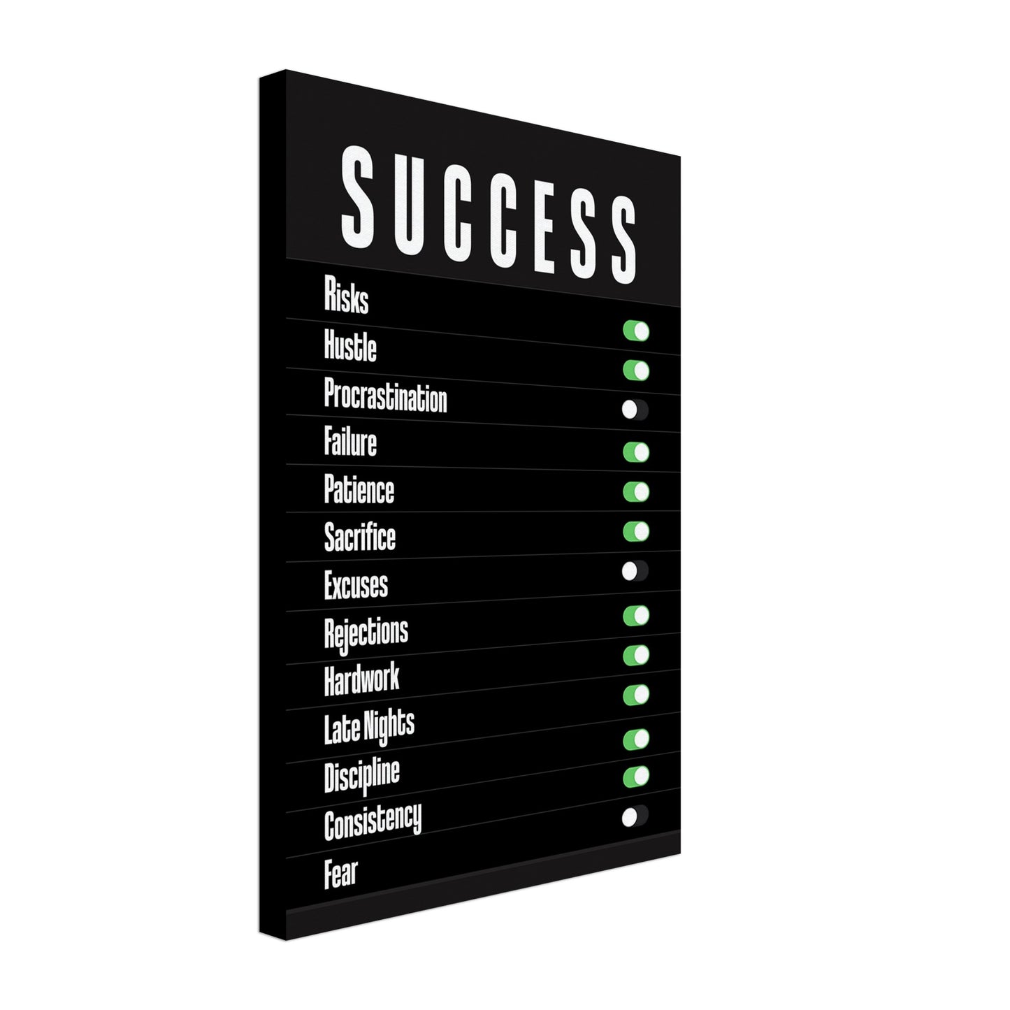 Success Switch - Your Bold Essence | Motivational and Inspirational Canvas Wall Art Poster