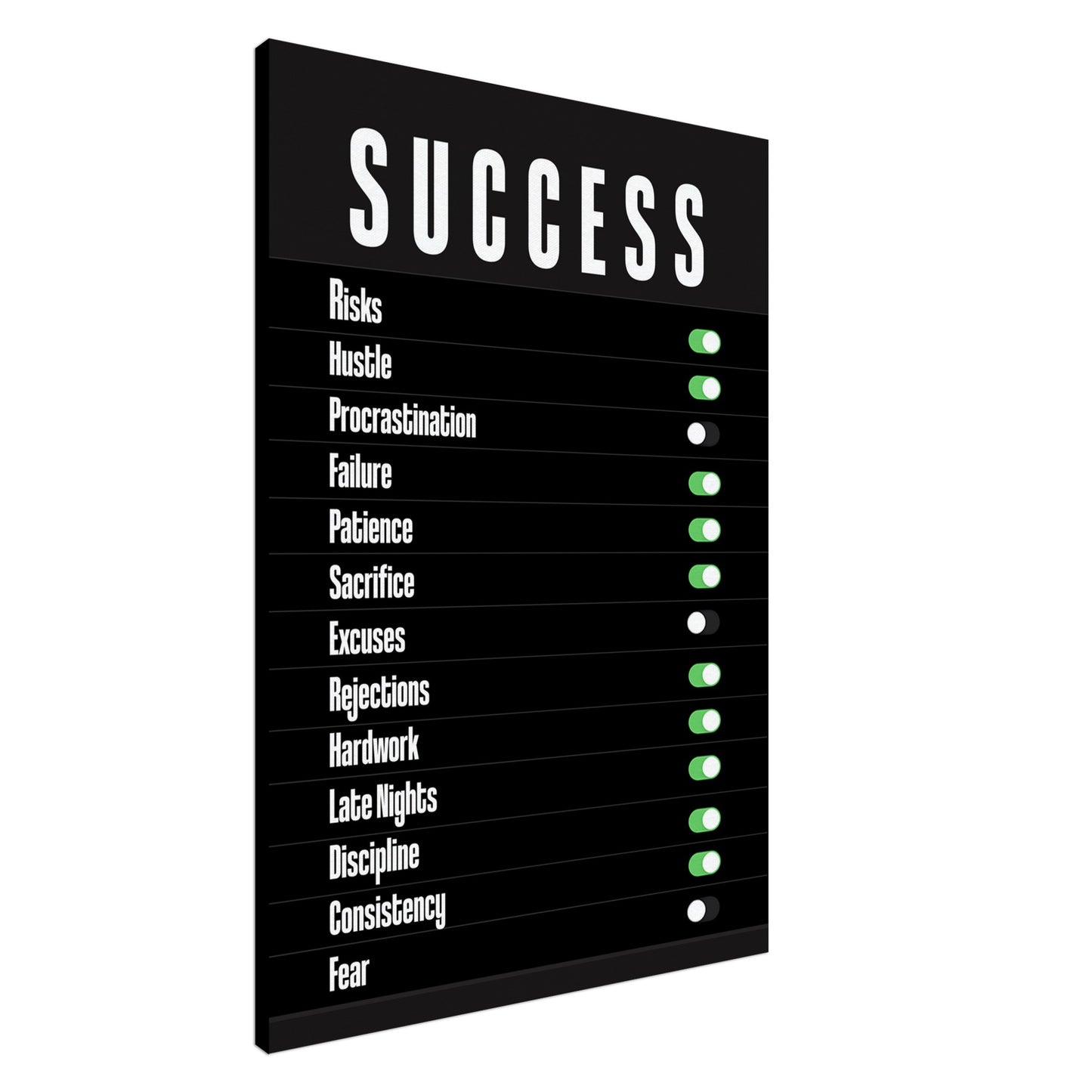 Success Switch - Your Bold Essence | Motivational and Inspirational Canvas Wall Art Poster