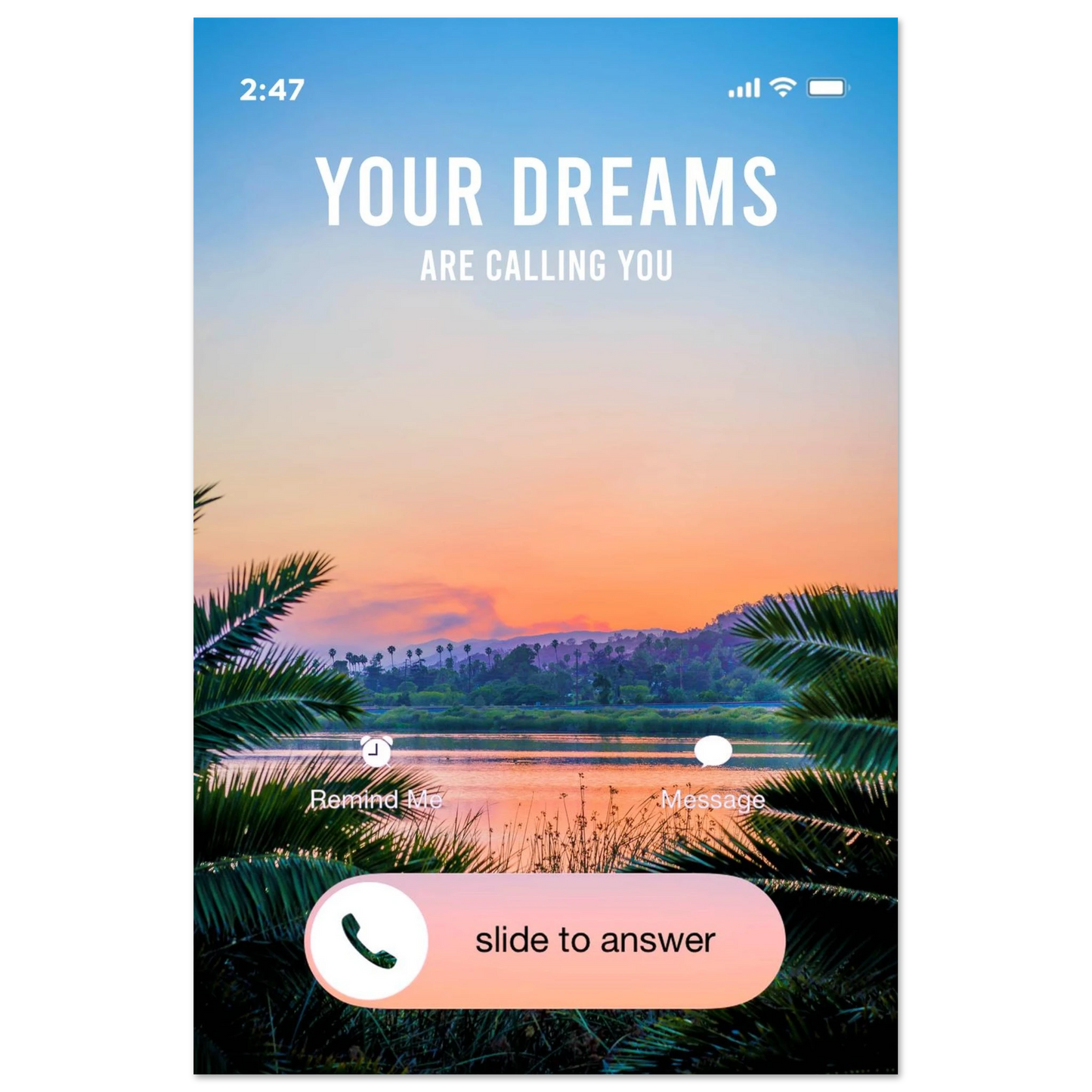 Answer the Call - Your Bold Essence | Motivational and Inspirational Canvas Wall Art Poster