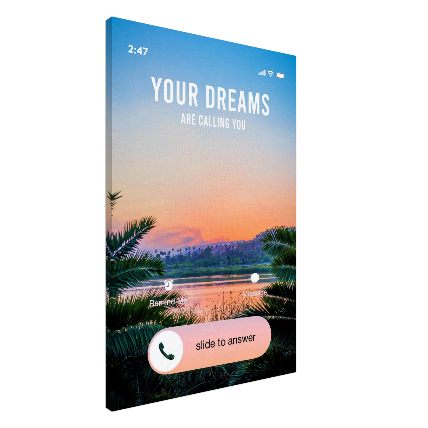 Answer the Call - Your Bold Essence | Motivational and Inspirational Canvas Wall Art Poster