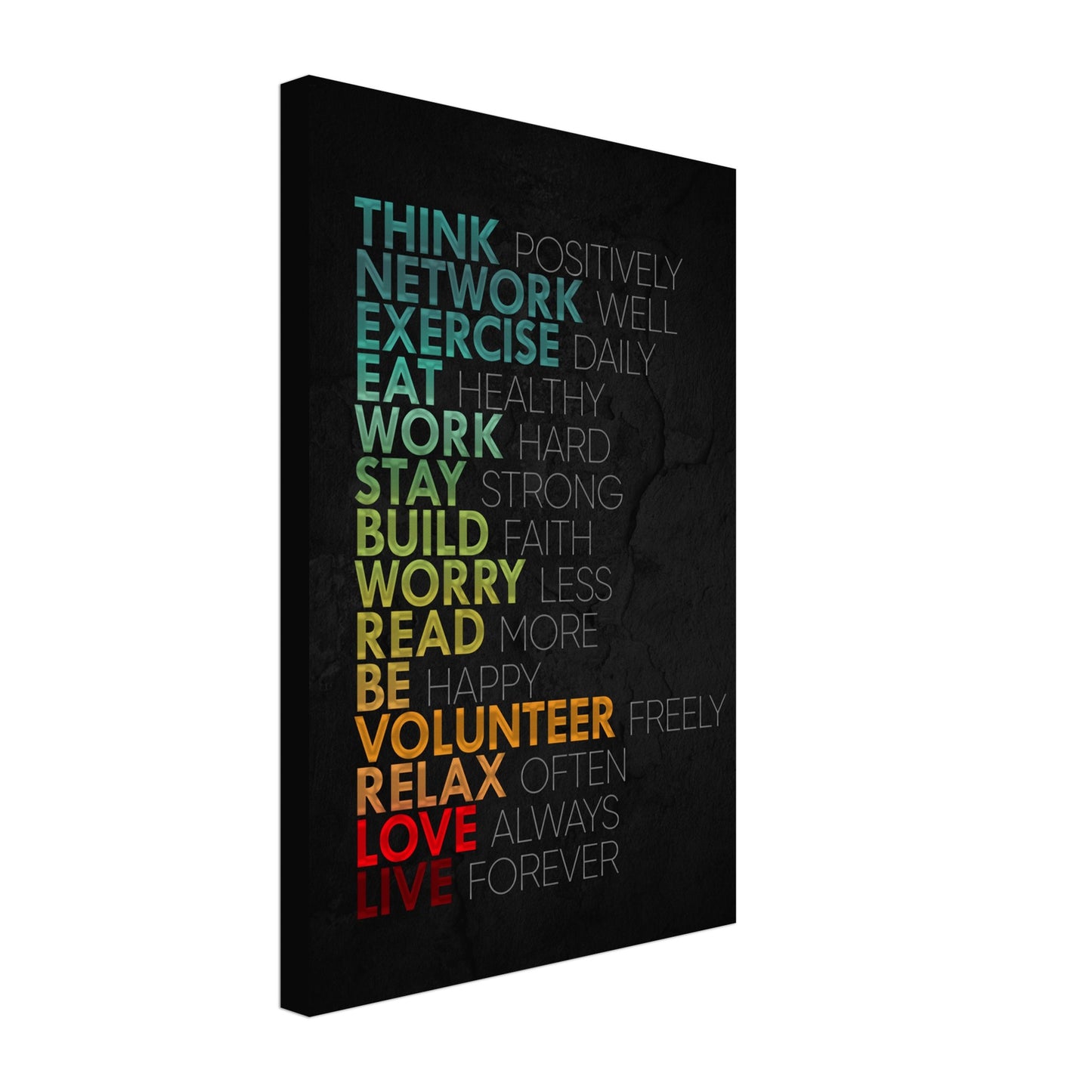 Positive Life Habits - Your Bold Essence | Motivational and Inspirational Canvas Wall Art Poster
