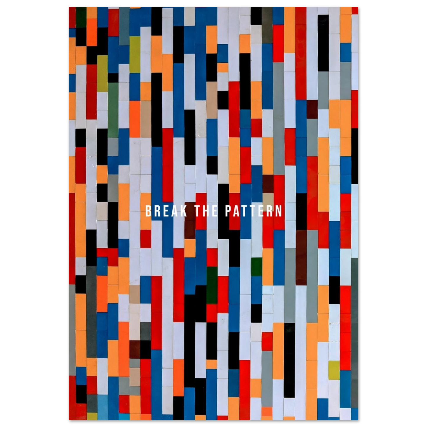 Break the Pattern - Your Bold Essence | Motivational and Inspirational Canvas Wall Art Poster
