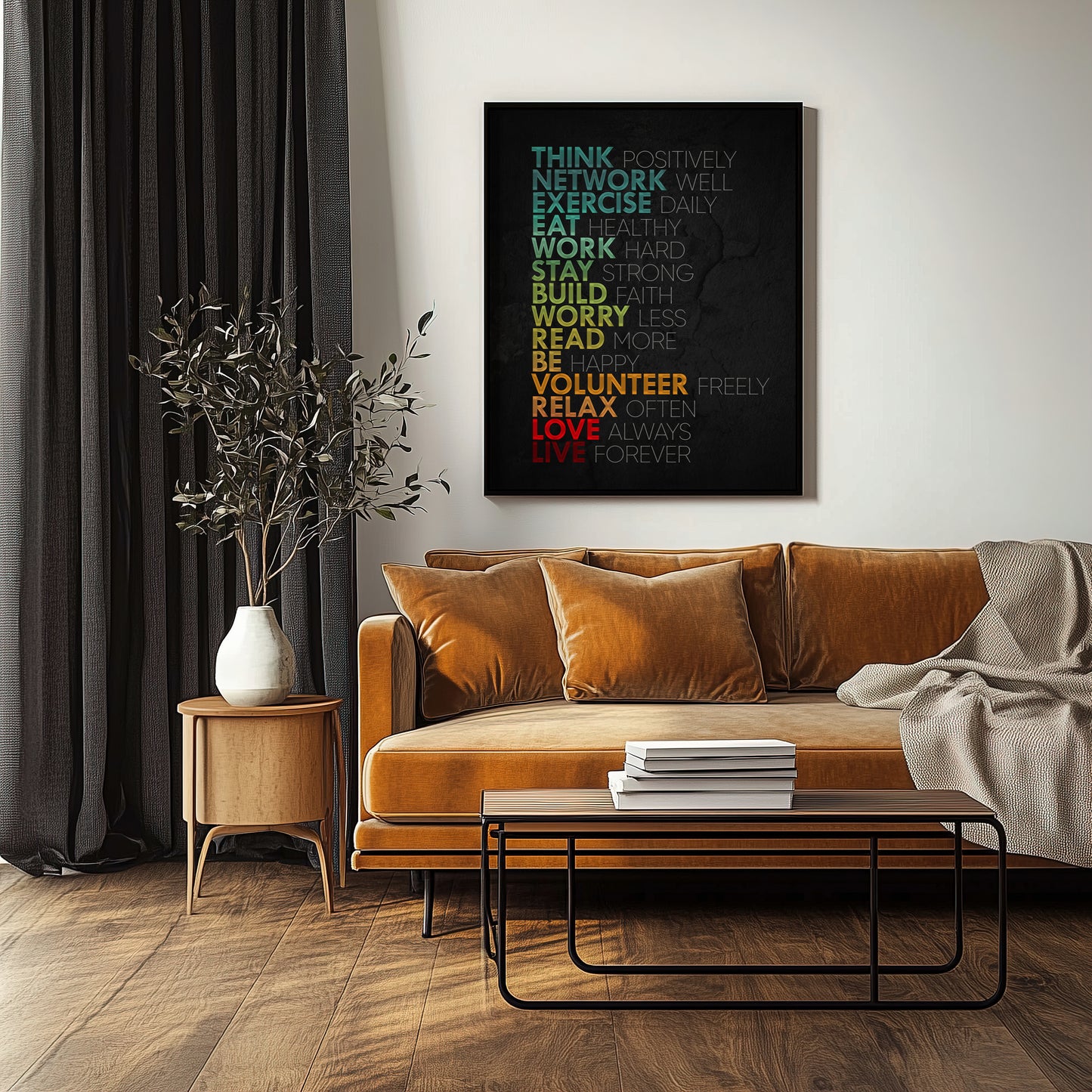Positive Life Habits - Your Bold Essence | Motivational and Inspirational Canvas Wall Art Poster