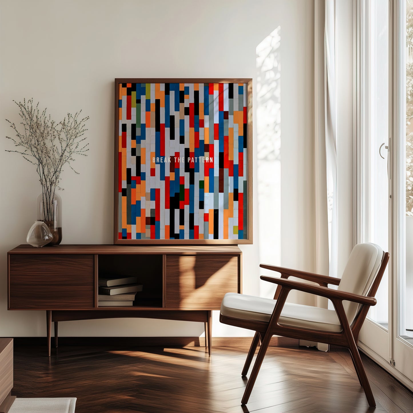 Break the Pattern - Your Bold Essence | Motivational and Inspirational Canvas Wall Art Poster