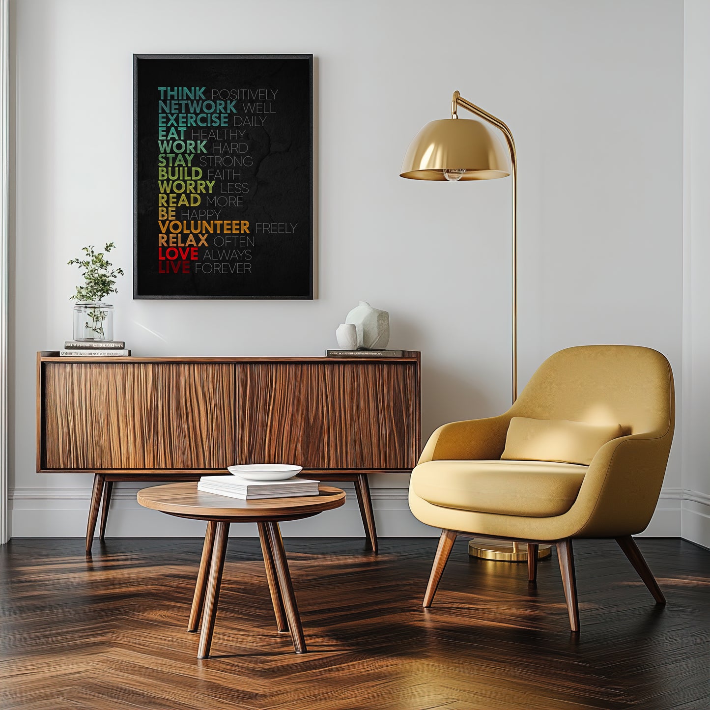 Positive Life Habits - Your Bold Essence | Motivational and Inspirational Canvas Wall Art Poster