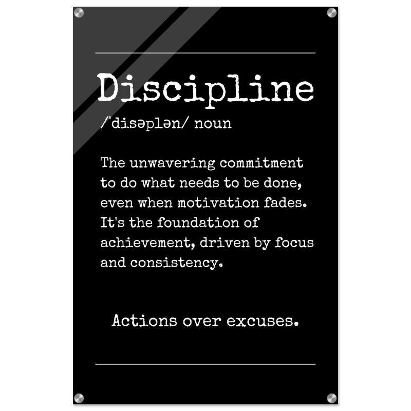 "Discipline" Wall Art | YourBoldEssence