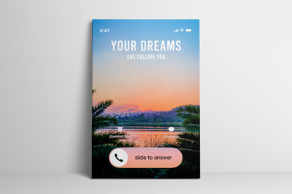 Answer the Call - Your Bold Essence | Motivational and Inspirational Canvas Wall Art Poster
