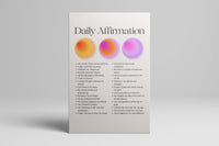 Daily Affirmations - Your Bold Essence | Motivational and Inspirational Canvas Wall Art Poster