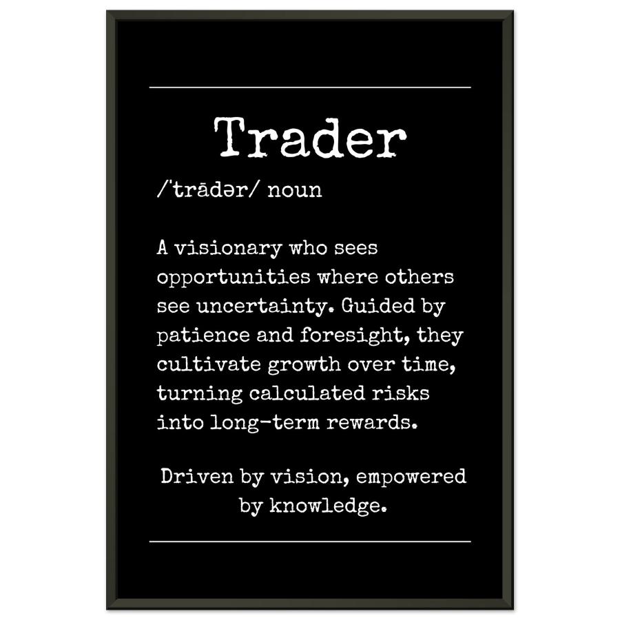 "Trader" Wall Art | YourBoldEssence