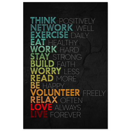 Positive Life Habits - Your Bold Essence | Motivational and Inspirational Canvas Wall Art Poster
