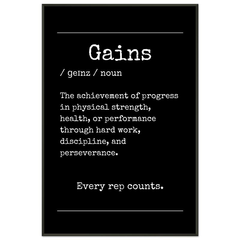 "Gains" Wall Decor | YourBoldEssence