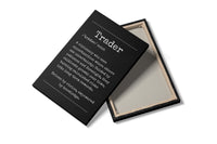 Motivational Trader Definition canvas print — bold wall art for traders and investors