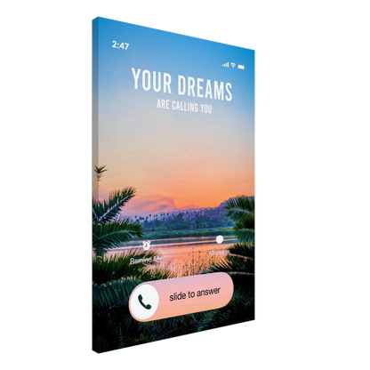 Answer the Call - Your Bold Essence | Motivational and Inspirational Canvas Wall Art Poster