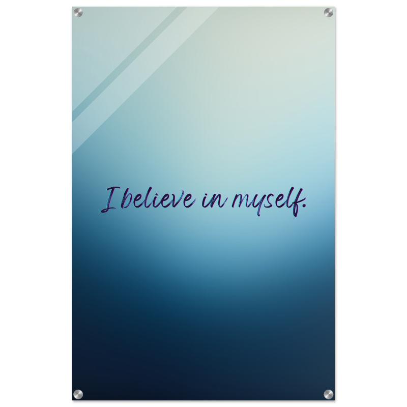 "Believe in Yourself Affirmation" Wall Art | YourBoldEssence