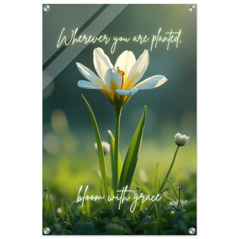 "Bloom with Grace" Wall Art | YourBoldEssence