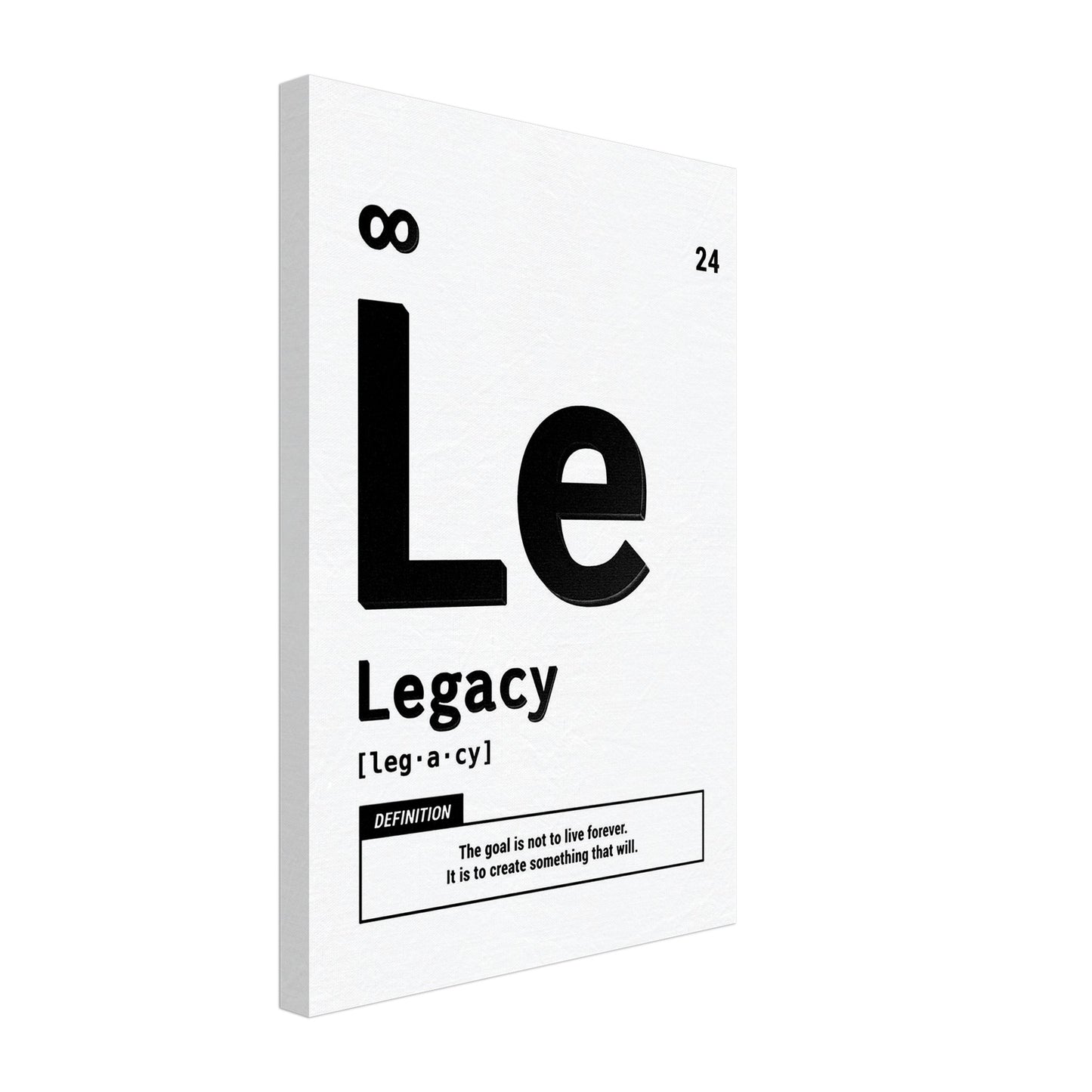 Legacy - Your Bold Essence | Motivational and Inspirational Canvas Wall Art Poster