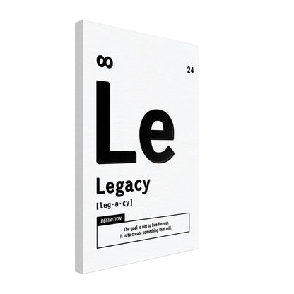 Legacy - Your Bold Essence | Motivational and Inspirational Canvas Wall Art Poster