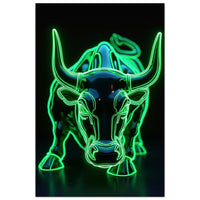 Wall Street Bull - Your Bold Essence | Motivational and Inspirational Canvas Wall Art Poster