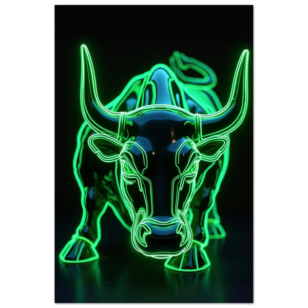 Wall Street Bull - Your Bold Essence | Motivational and Inspirational Canvas Wall Art Poster